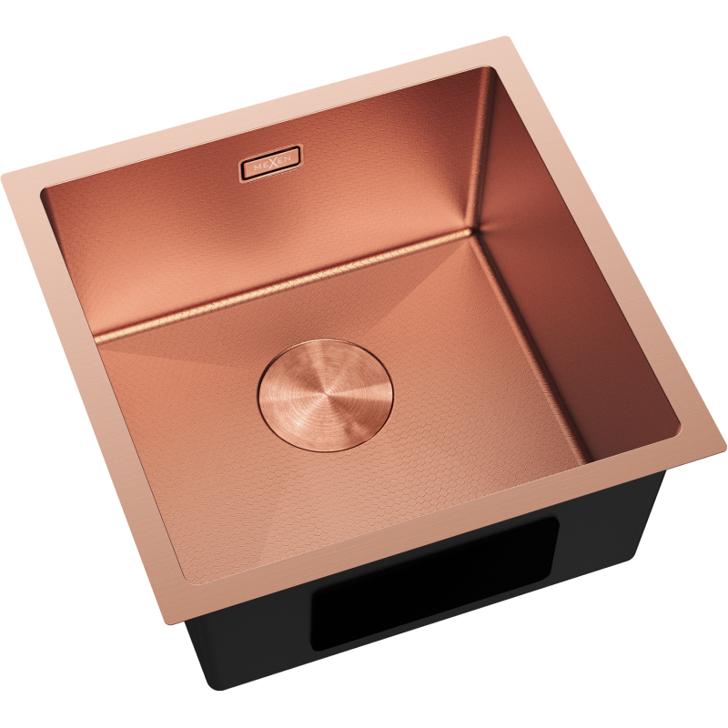 Mexen Trixo chiuvetă din oțel inoxidabil cu 1 compartiment 440 x 440 mm, cupru HC - 6413441000-65HC