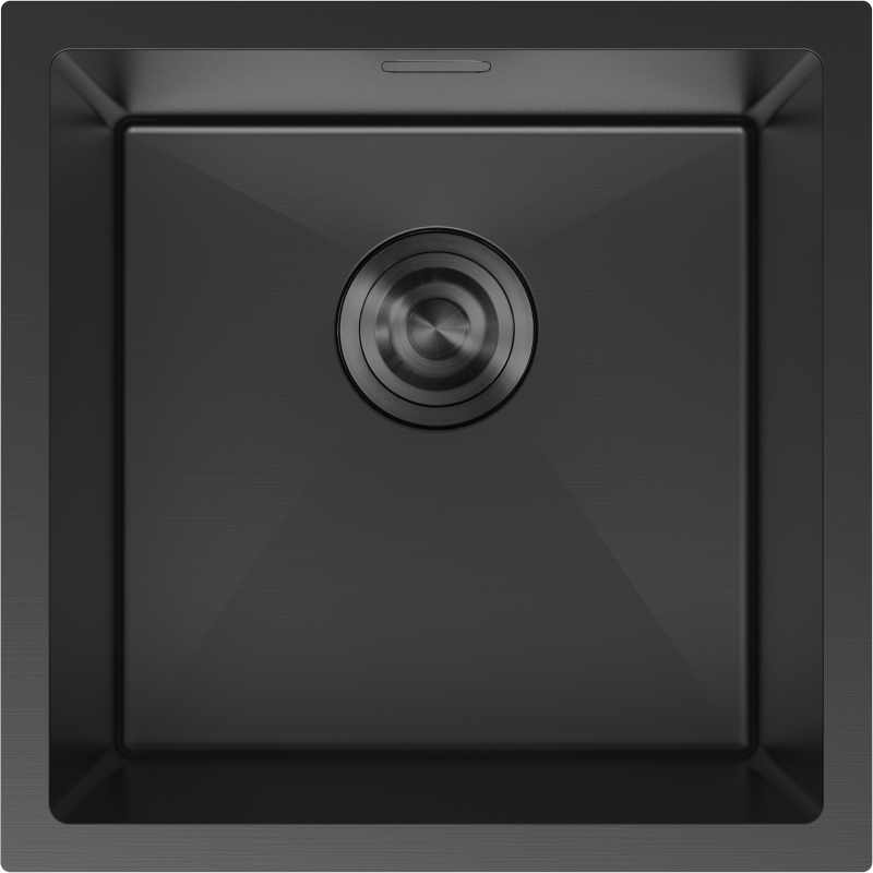 Mexen Trixo rozsdamentes acél mosogató 1-medencés 440 x 440 mm, fekete - 6413441000-70