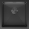 Mexen Trixo rozsdamentes acél mosogató 1-medencés 440 x 440 mm, fekete - 6413441000-70
