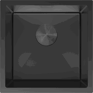 Mexen Trixo chiuvetă din oțel inoxidabil cu 1 compartiment 440 x 440 mm, negru - 6413441000-70