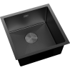 Mexen Trixo acél mosogató 1-medencés 440 x 440 mm, fekete HC - 6413441000-70HC
