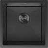 Mexen Trixo acél mosogató 1-medencés 440 x 440 mm, fekete HC - 6413441000-70HC