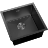 Mexen Trixo acél mosogató 1-medencés 440 x 440 mm, fekete HC - 6413441000-70HC