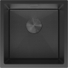 Mexen Trixo chiuvetă de oțel inoxidabil, 1 compartiment 440 x 440 mm, negru HC - 6413441000-70HC