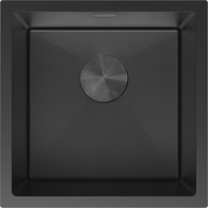Mexen Trixo acél mosogató 1-medencés 440 x 440 mm, fekete HC - 6413441000-70HC