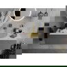 Mexen Aura chiuvetă de sticlă deasupra blatului 39 x 39 cm, transparent/auriu - 24013951
