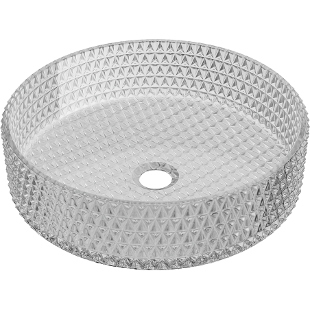 Mexen Aura üvegből készült pultra ültethető mosdókagyló 39 x 39 cm, szürke - 24013966