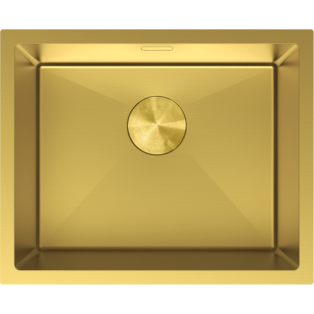 Mexen Trixo rozsdamentes acél mosogató 1 rekeszes 540 x 440 mm, arany - 6414541000-55