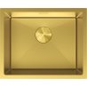 Mexen Trixo chiuvetă de bucătărie din oțel cu 1 compartiment 540 x 440 mm, auriu - 6414541000-55
