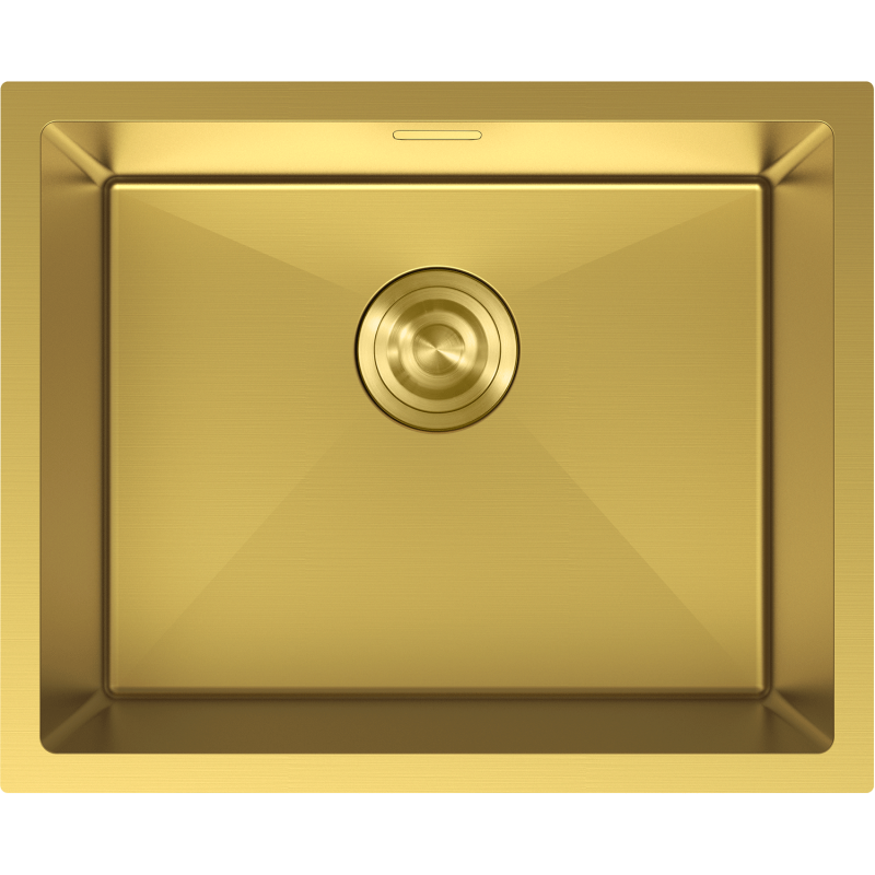 Mexen Trixo rozsdamentes acél mosogató 1 rekeszes 540 x 440 mm, arany - 6414541000-55