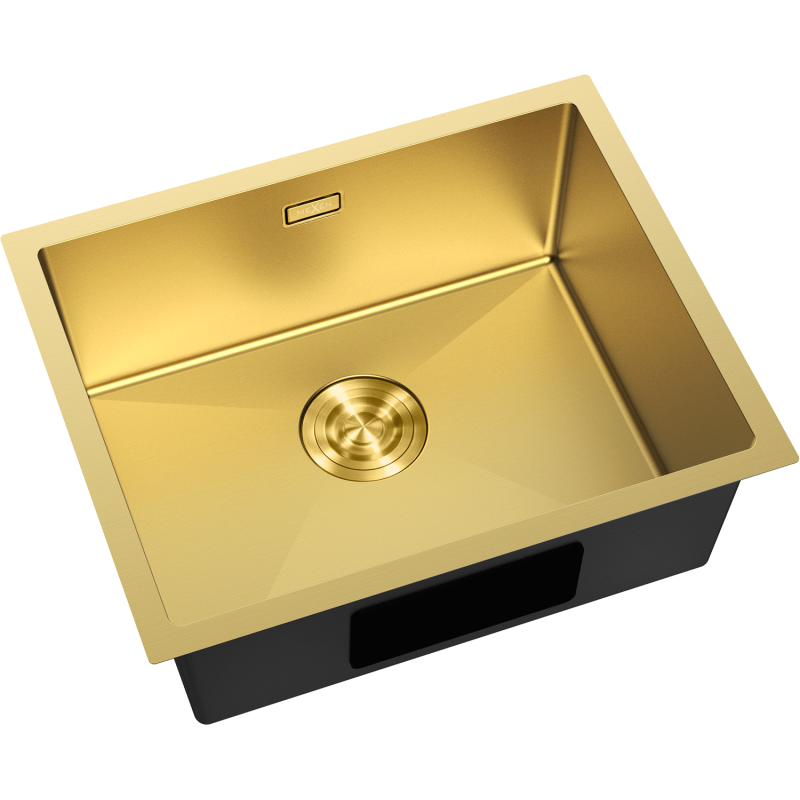 Mexen Trixo rozsdamentes acél mosogató 1 rekeszes 540 x 440 mm, arany - 6414541000-55