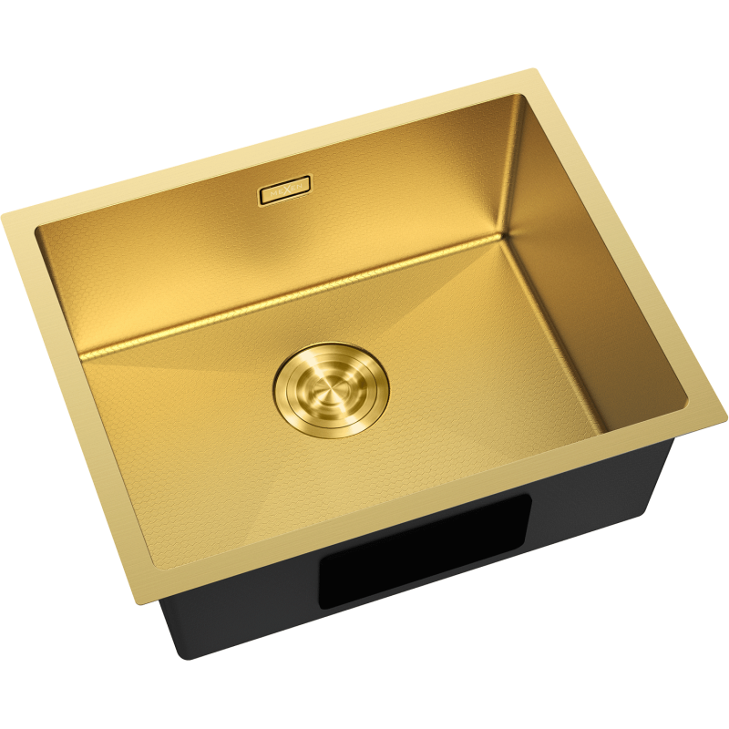Mexen Trixo acél mosogató 1-medencés 540 x 440 mm, arany HC - 6414541000-55HC