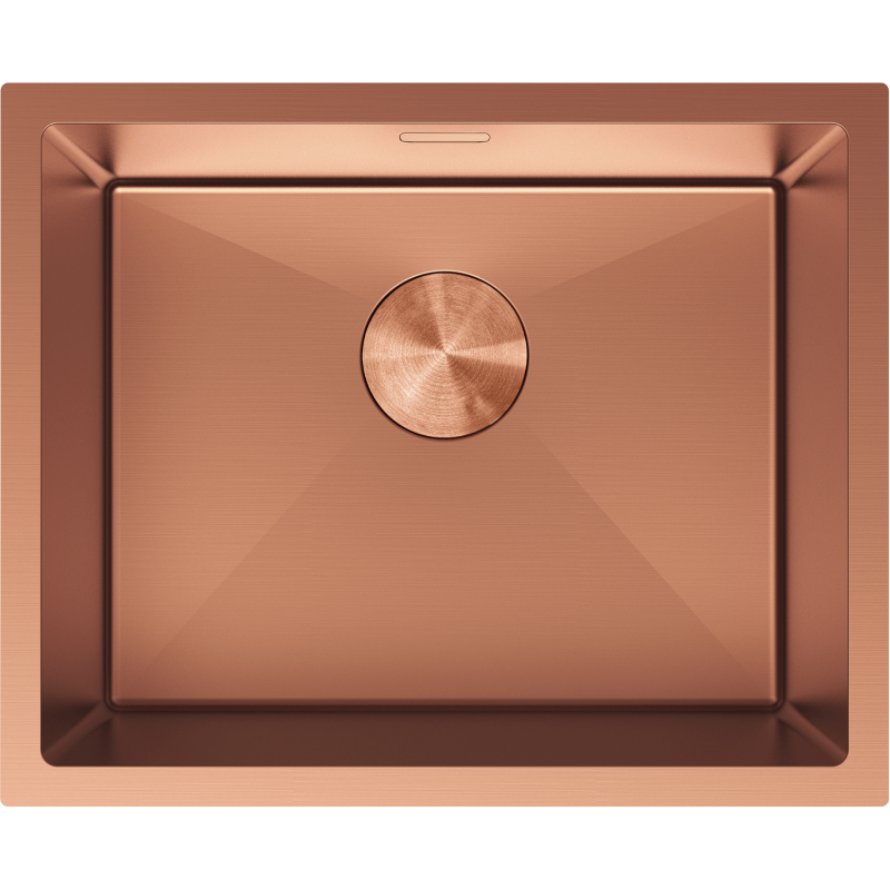 Mexen Trixo acél mosogató 1-medencés 540 x 440 mm, réz - 6414541000-65