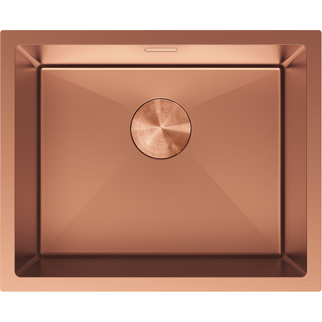 Mexen Trixo acél mosogató 1-medencés 540 x 440 mm, réz - 6414541000-65