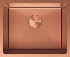 Mexen Trixo acél mosogató 1-medencés 540 x 440 mm, réz HC - 6414541000-65HC