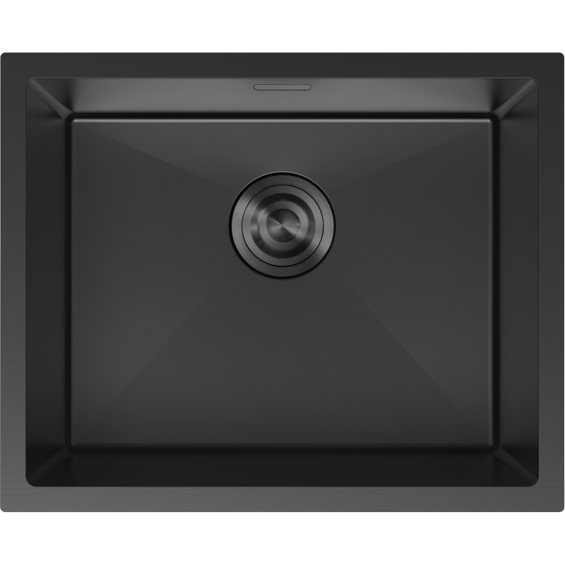 Mexen Trixo 1-medencés acél mosogató 540 x 440 mm, fekete - 6414541000-70