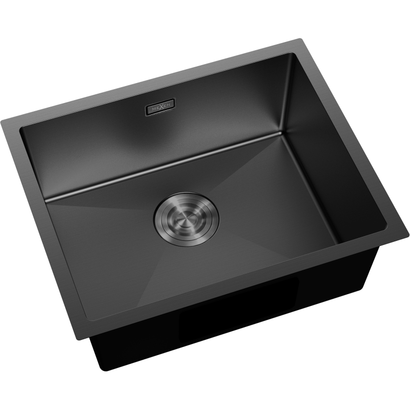 Mexen Trixo chiuvetă de oțel inoxidabil cu 1 compartiment 540 x 440 mm, negru - 6414541000-70