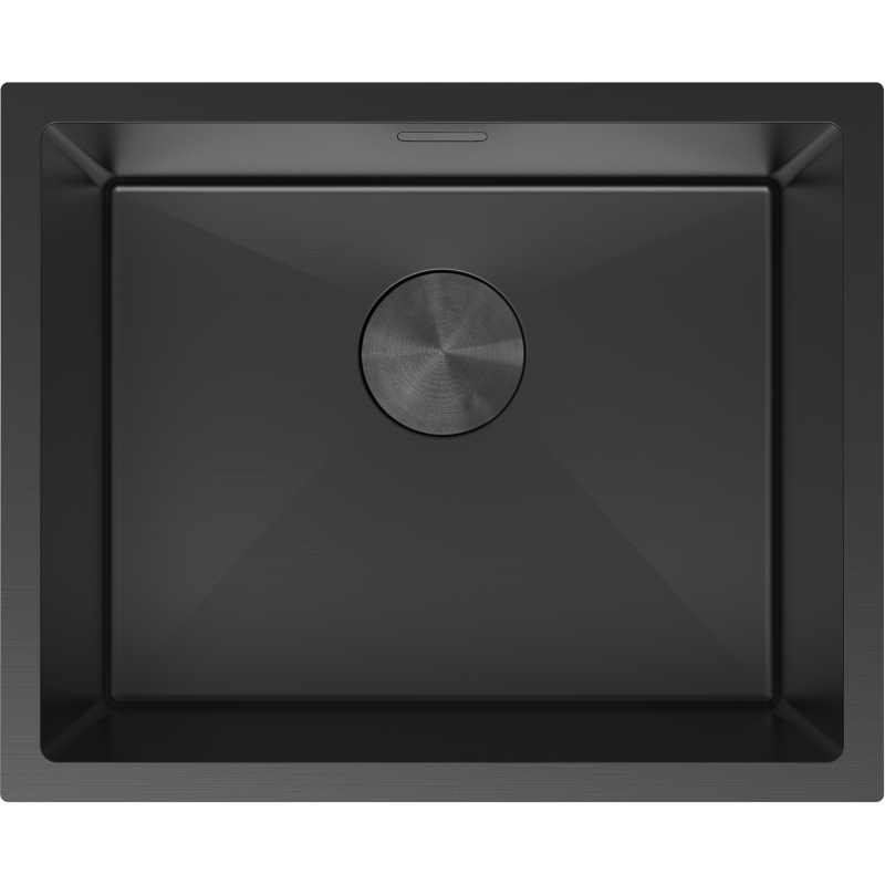 Mexen Trixo 1-medencés acél mosogató 540 x 440 mm, fekete - 6414541000-70