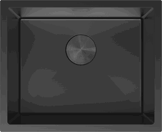 Mexen Trixo 1-medencés acél mosogató 540 x 440 mm, fekete - 6414541000-70