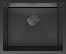 Mexen Trixo chiuvetă de oțel inoxidabil cu 1 compartiment 540 x 440 mm, negru - 6414541000-70