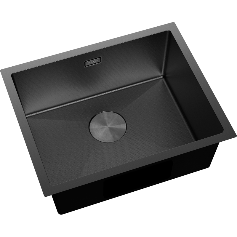 Mexen Trixo chiuvetă de oțel inoxidabil cu 1 compartiment 540 x 440 mm, negru HC - 6414541000-70HC