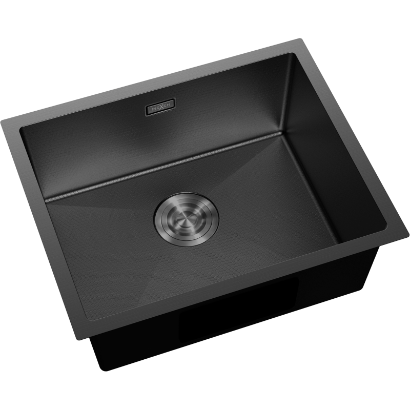 Mexen Trixo chiuvetă de oțel inoxidabil cu 1 compartiment 540 x 440 mm, negru HC - 6414541000-70HC