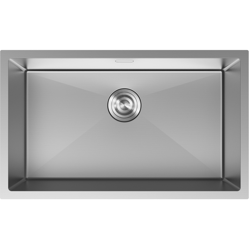 Mexen Trixo egymedencés rozsdamentes acél mosogató 750 x 440 mm, inox - 6415751000-01