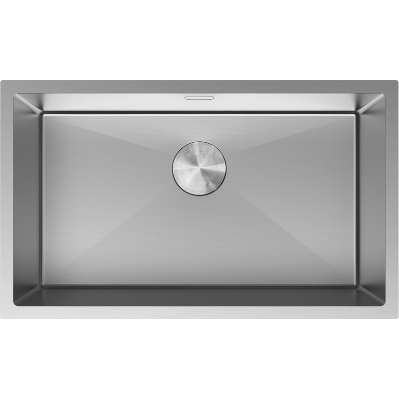 Mexen Trixo egymedencés rozsdamentes acél mosogató 750 x 440 mm, inox - 6415751000-01