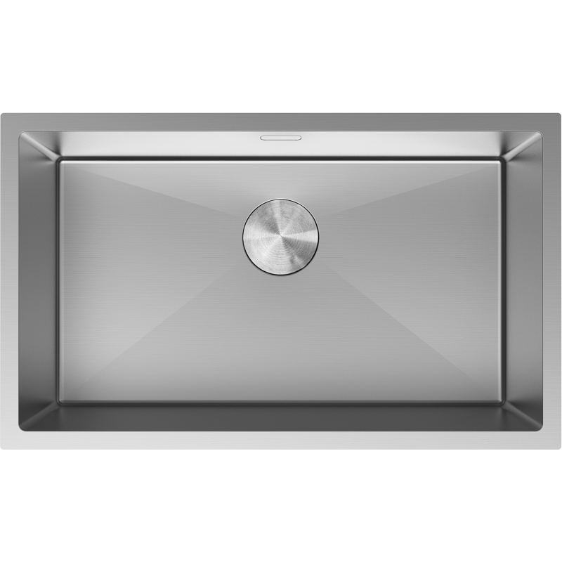 Mexen Trixo rozsdamentes acél mosogató, 1-medencés, 750 x 440 mm, inox - 6415751000-01