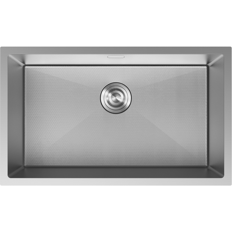Mexen Trixo rozsdamentes acél mosogató 1 rekeszes 750 x 440 mm, inox HC - 6415751000-01HC