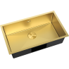 Mexen Trixo acél konyhai mosogató 1-medencés 750 x 440 mm, arany - 6415751000-55