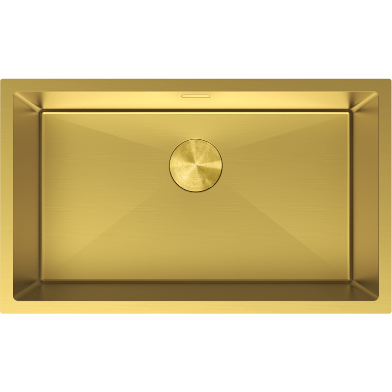 Mexen Trixo acél konyhai mosogató 1-medencés 750 x 440 mm, arany - 6415751000-55