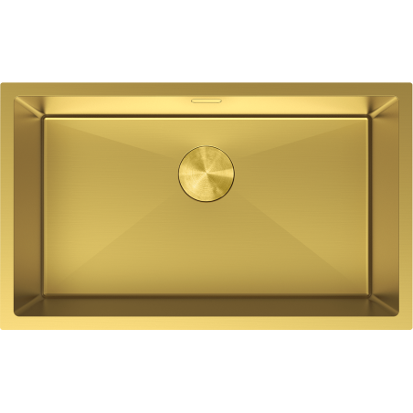 Mexen Trixo acél konyhai mosogató 1-medencés 750 x 440 mm, arany - 6415751000-55