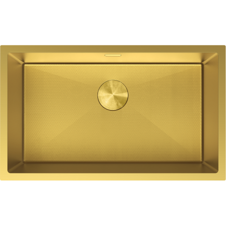 Mexen Trixo chiuvetă din oțel inoxidabil, 1 compartiment, 750 x 440 mm, auriu HC - 6415751000-55HC