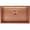 Mexen Trixo egykamrás rozsdamentes acél mosogató 750 x 440 mm, réz - 6415751000-65