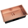 Mexen Trixo acél mosogató, 1 rekeszes, 750 x 440 mm, réz - 6415751000-65