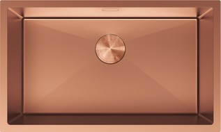 Mexen Trixo chiuvetă din oțel, cu o singură cameră, 750 x 440 mm, cupru - 6415751000-65
