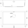 Mexen Trixo 750 x 440 mm-es, 1-medencés rozsdamentes acél mosogató, réz HC - 6415751000-65HC