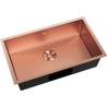 Mexen Trixo chiuvetă din oțel inoxidabil cu 1 cuvă 750 x 440 mm, cupru HC - 6415751000-65HC