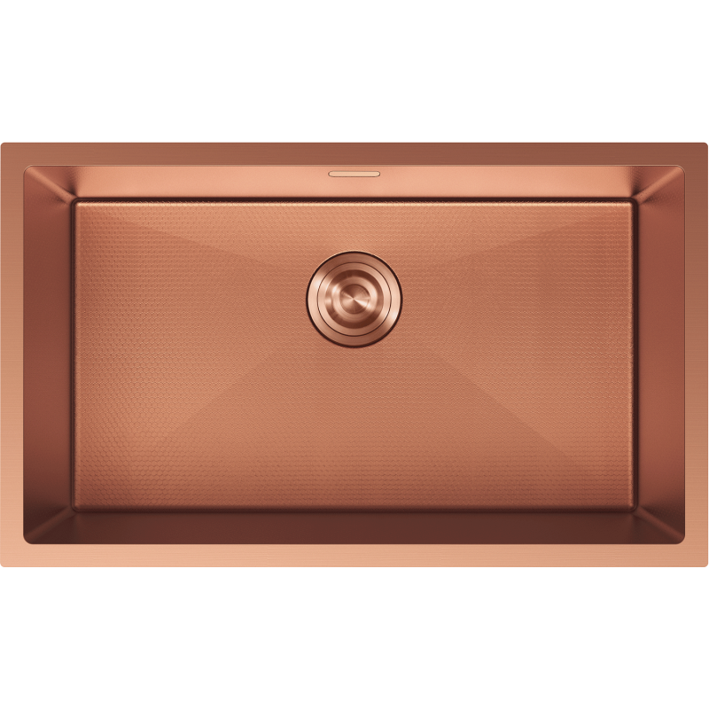 Mexen Trixo chiuvetă din oțel inoxidabil cu 1 compartiment 750 x 440 mm, cupru HC - 6415751000-65HC