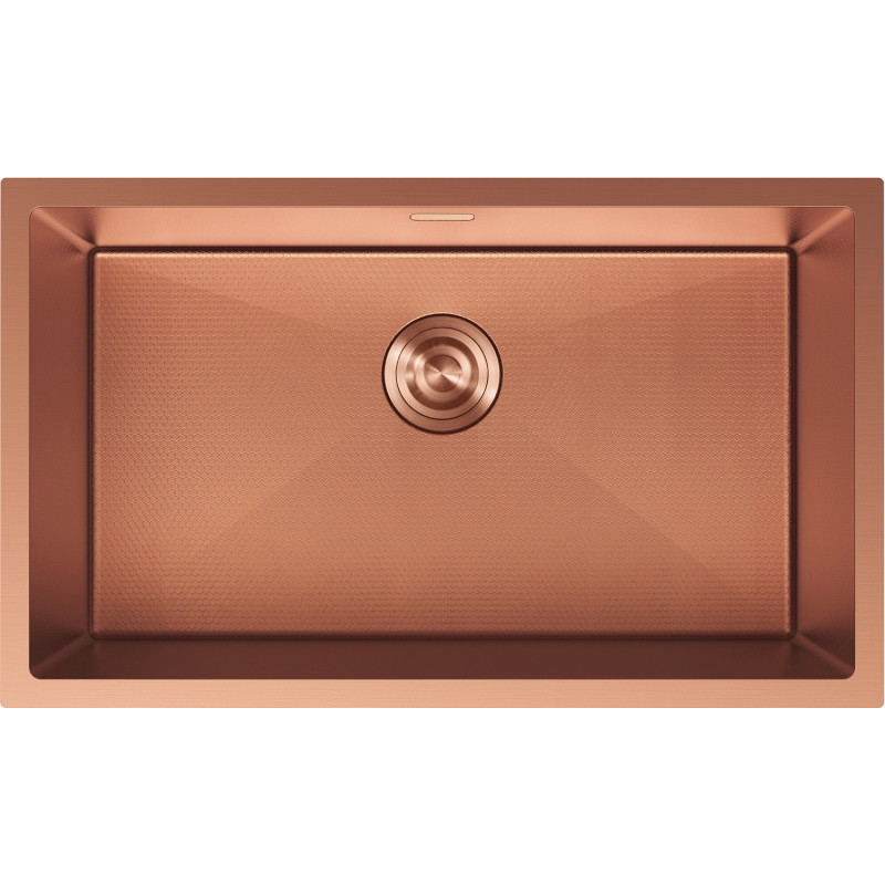 Mexen Trixo chiuvetă din oțel inoxidabil cu 1 cuvă 750 x 440 mm, cupru HC - 6415751000-65HC