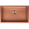 Mexen Trixo rozsdamentes acél mosogató, 1 rekeszes, 750 x 440 mm, réz HC - 6415751000-65HC