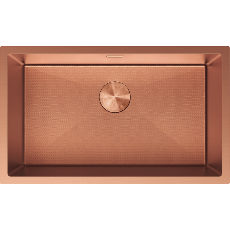 Mexen Trixo chiuvetă din oțel inoxidabil cu 1 compartiment 750 x 440 mm, cupru HC - 6415751000-65HC