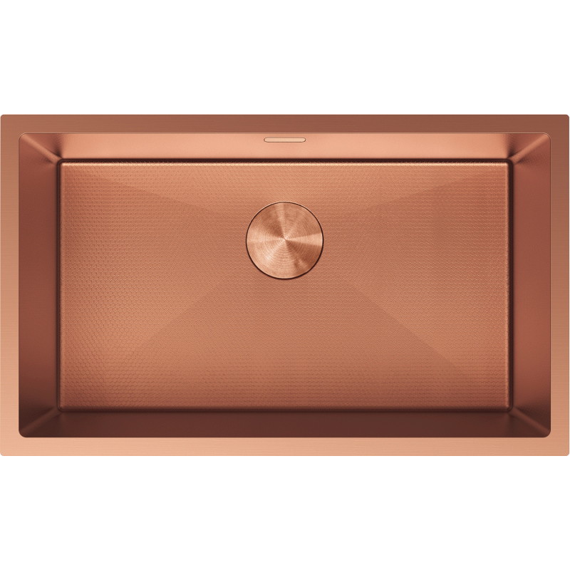 Mexen Trixo chiuvetă din oțel inoxidabil cu 1 cuvă 750 x 440 mm, cupru HC - 6415751000-65HC