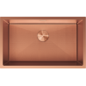 Mexen Trixo rozsdamentes acél mosogató, 1 rekeszes, 750 x 440 mm, réz HC - 6415751000-65HC