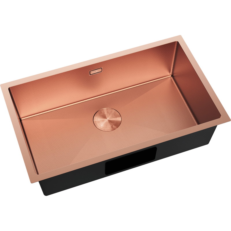 Mexen Trixo chiuvetă din oțel inoxidabil cu 1 cuvă 750 x 440 mm, cupru HC - 6415751000-65HC