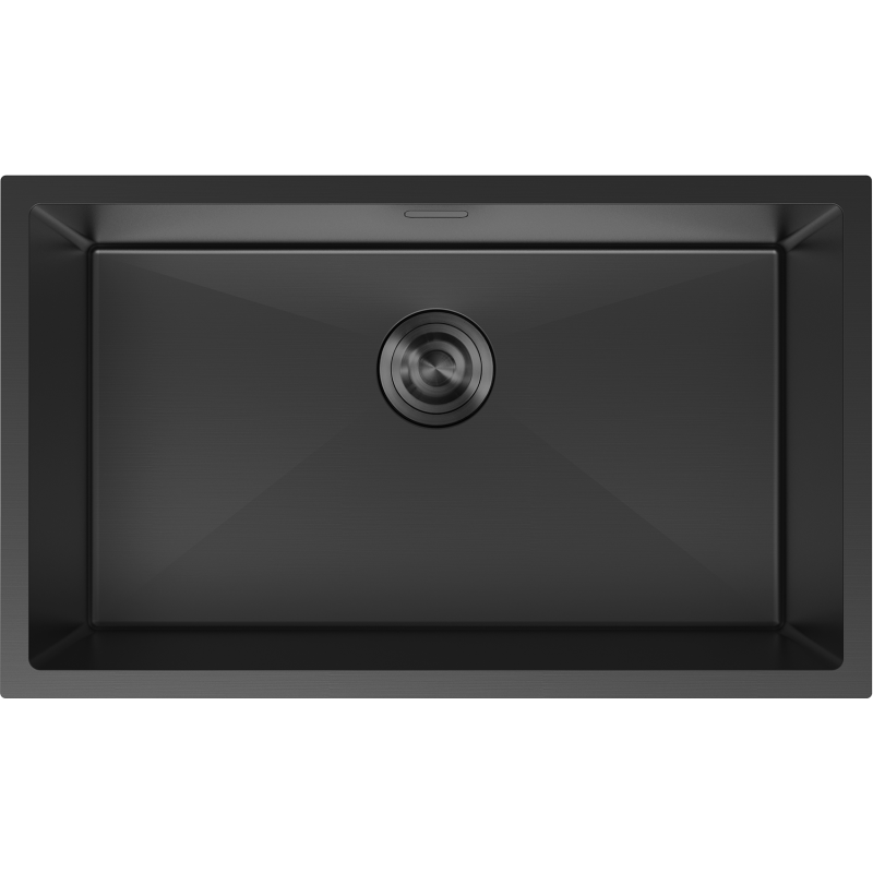 Mexen Trixo chiuvetă din oțel oțel 1-compartiment 750 x 440 mm, negru - 6415751000-70