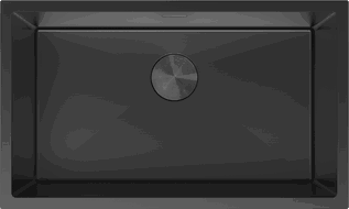 Mexen Trixo chiuvetă din oțel oțel 1-compartiment 750 x 440 mm, negru - 6415751000-70