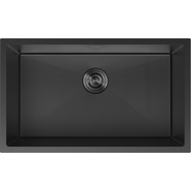 Mexen Trixo chiuvetă de bucătărie din oțel 1 compartiment 750 x 440 mm, negru HC - 6415751000-70HC