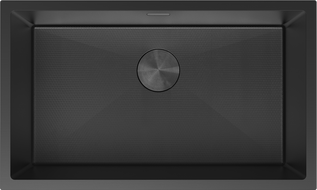 Mexen Trixo chiuvetă de bucătărie din oțel 1 compartiment 750 x 440 mm, negru HC - 6415751000-70HC